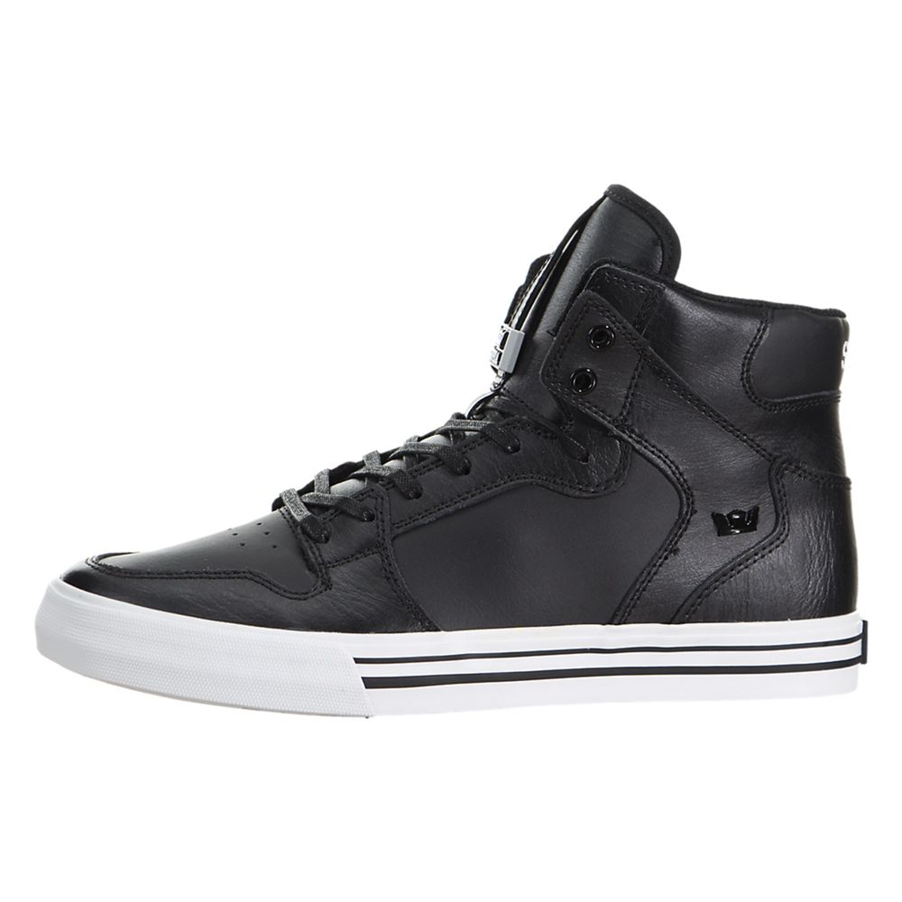 Baskets Montantes Supra Vaider Noir Black/White Homme | EEG-26551110